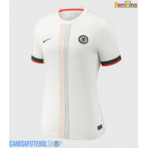 Camisa de time de futebol Chelsea Jorrel Hato #21 Replicas 2º Equipamento Feminina 2025-26 Manga Curta